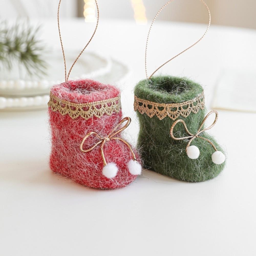 Плюшевая ткань Подвесное украшение Мини Мини Обувь Орнамент Подвеска на елку Праздничный Домашний Декор