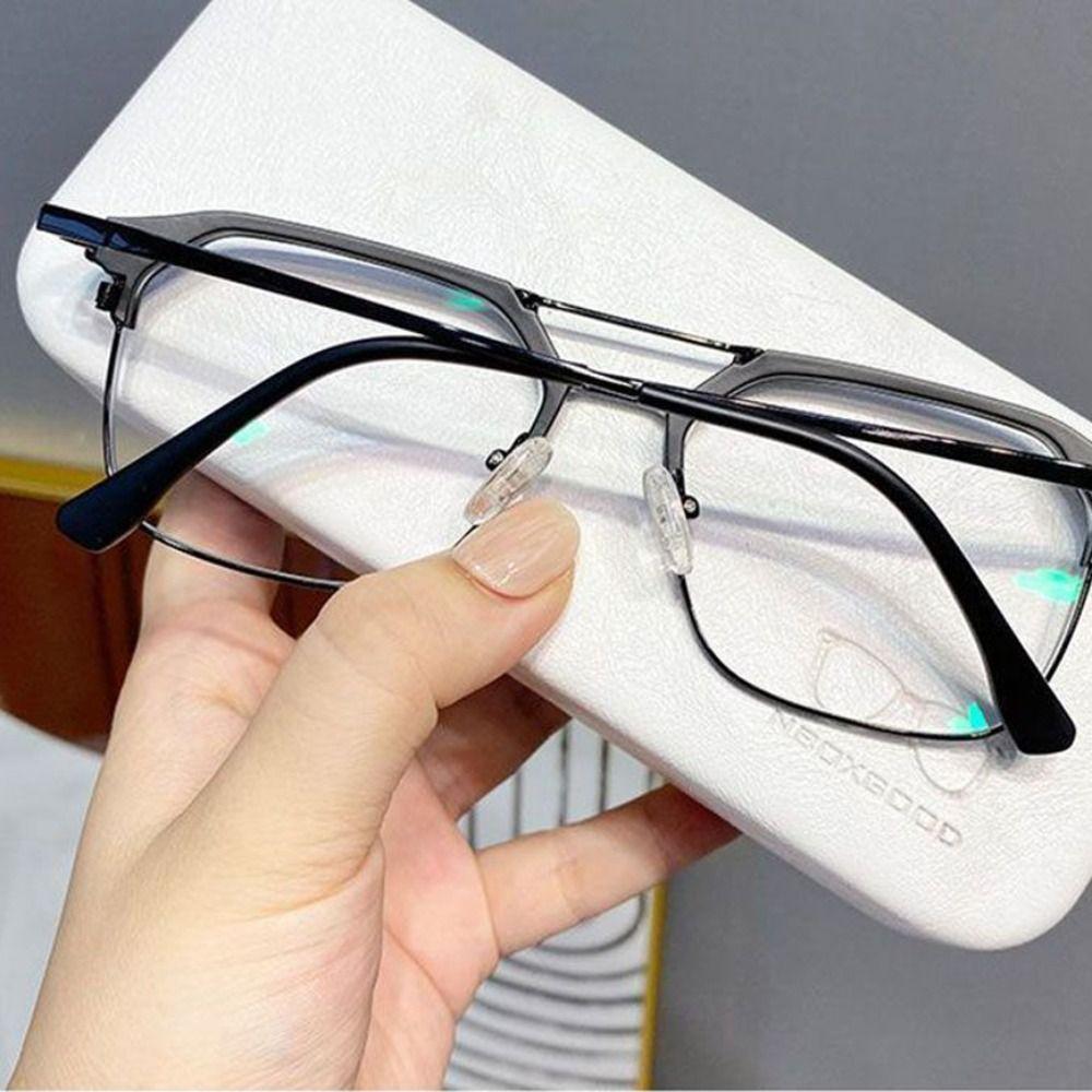 Portable Vision Care Metal Business Eyeglasses Myopia Glasses Eye Protection Ultra Light Frame
