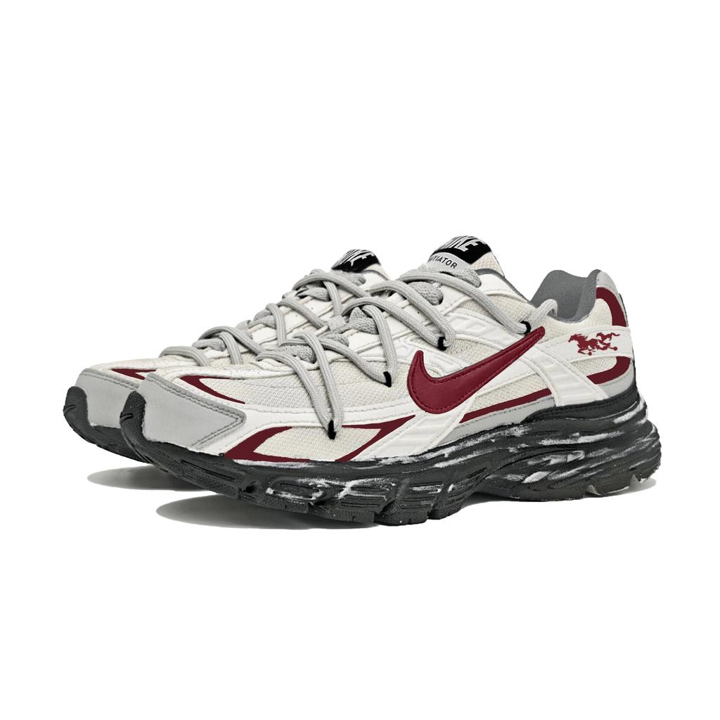 Nike Кроссовки для бега Initiator с амортизацией, устойчивые к истиранию, дышащие, нескользящие, низкие, унисекс, красный, белый, черный 394055-100(Команда537-)