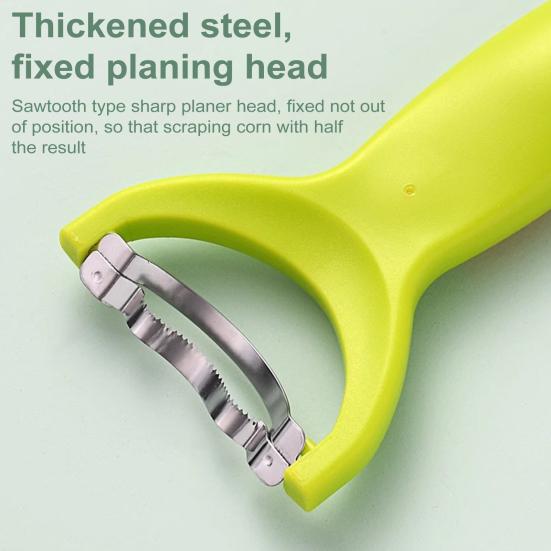 1/2/3/4Pcs Corn Peeler Stainless Steel Corn Grain Remover Ergonomic Handle Corn Cob Separator Efficient Corn Husker Separator Corn Shucker Tool
