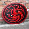 45.72 Cm Medieval Dragon Battle Worn Viking Shield, Wooden Viking Shield, Warrior Shield, Valhalla Round Shield, Ideal for LARP, Halloween Cosplay