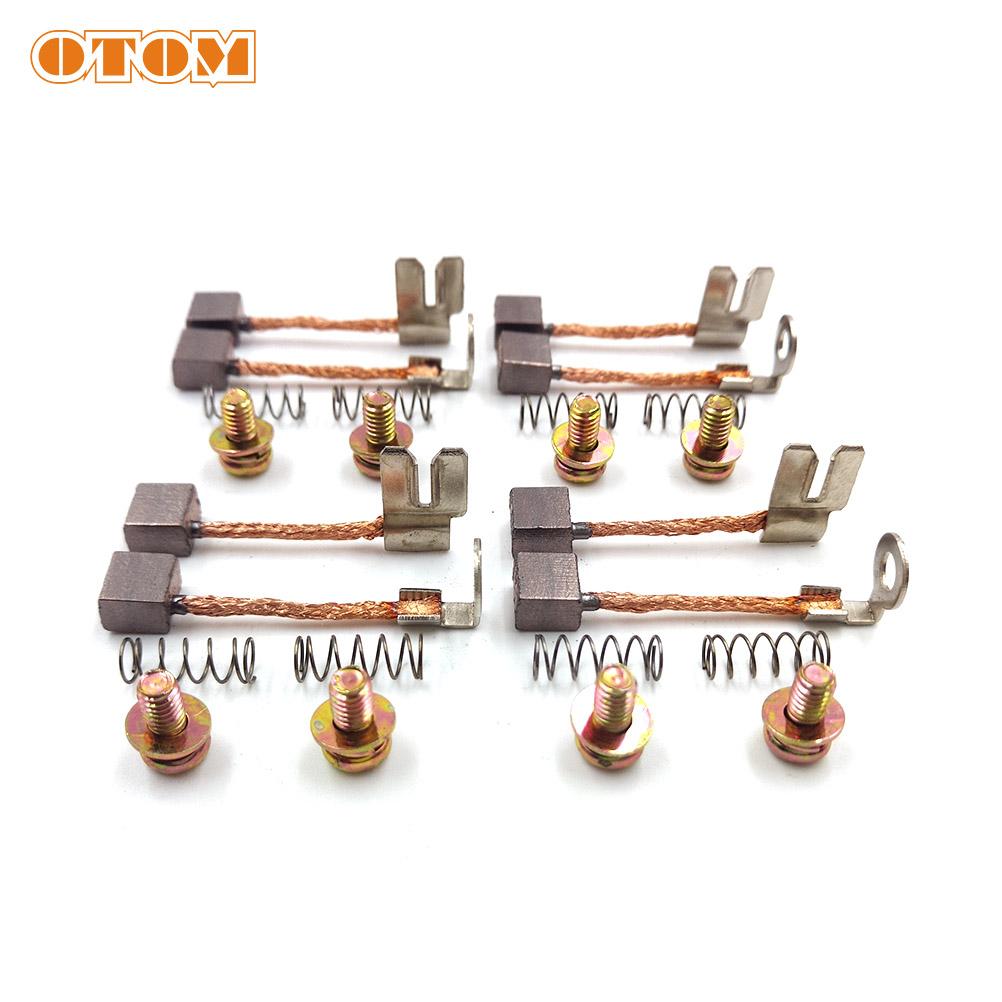 OTOM Motorcycle Starter Motor Carbon Brush Repair Clean Wire Terminal Set For YAMAHA YZ250F YZ450FX WR250F WR250FK WR450F