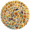100 Cute Wind Sunflower Graffiti Stickers Children's Stickers Water Cup Computer Waterproof Decorative Stickers