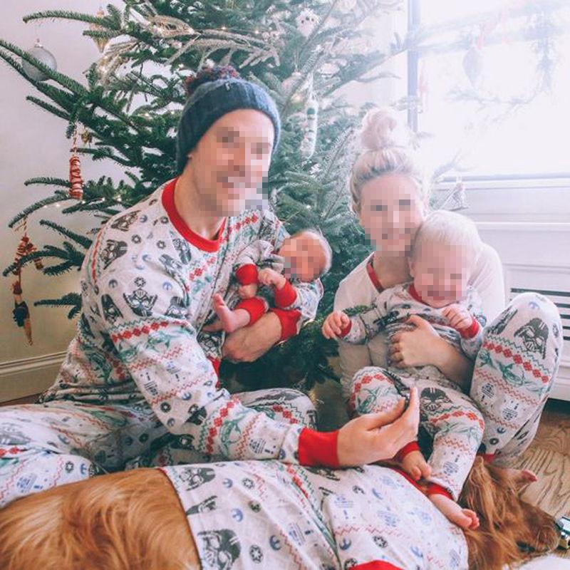 Детская пижама «Звездные войны» из удобной хлопковой смеси для семейного отдыха и сна