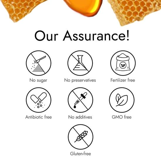 Органический мед Kapiva 500 г | Прошел ядерно-магнитный резонанс | Необработанный и непастеризованный мед | 100% сырой, чистый и натуральный | Укрепляет иммунитет