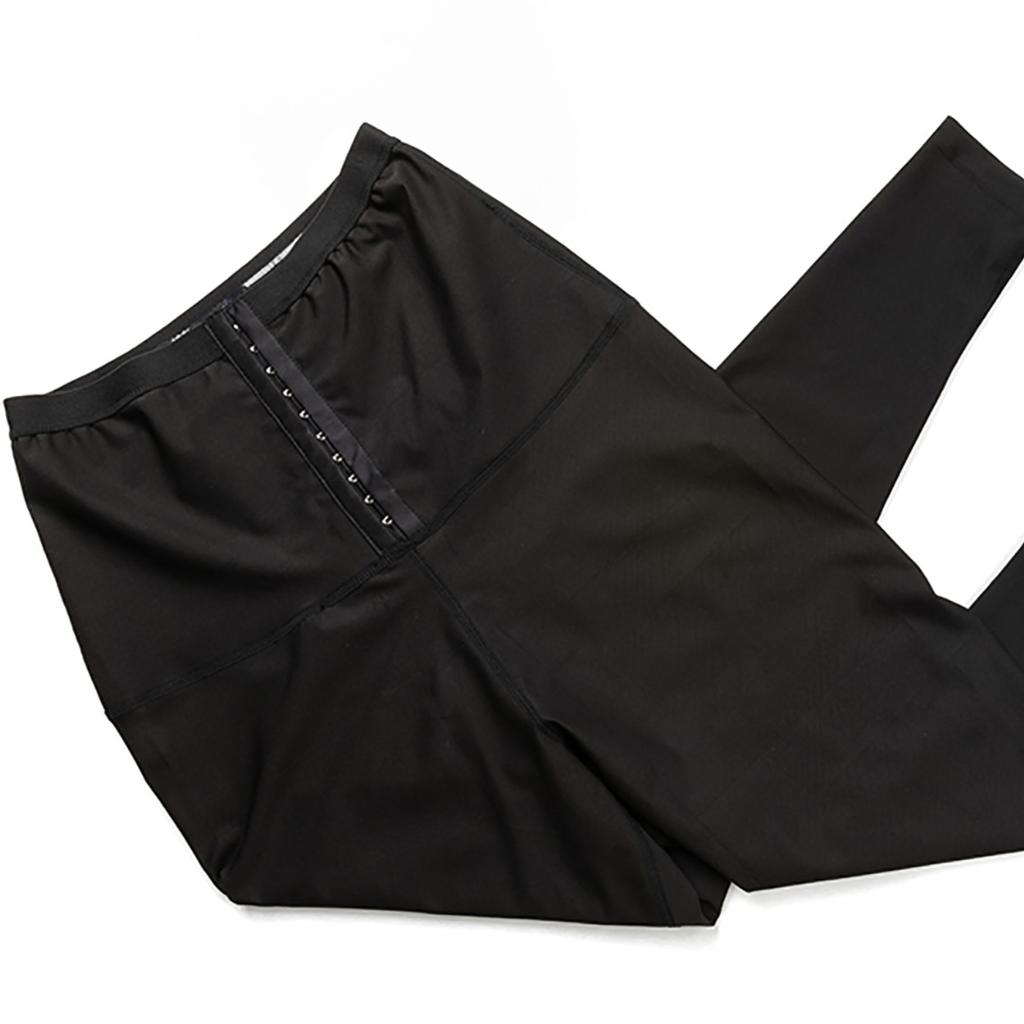 Мужские леггинсы с высокой талией для сауны и пота, компрессионные штаны с поясом для похудения, леггинсы для фитнеса и коррекции фигуры