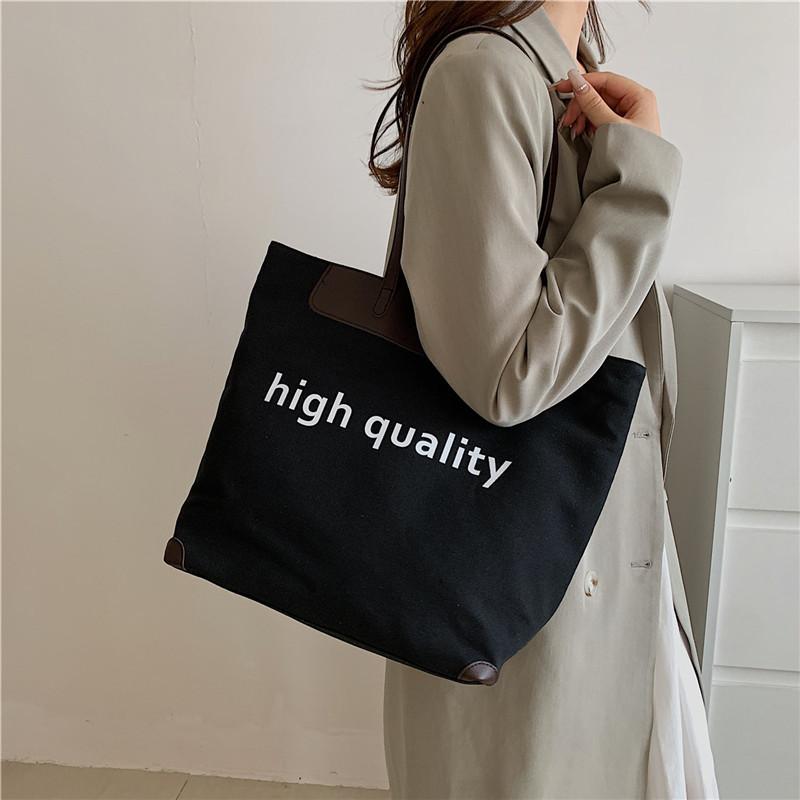2024 новая большая сумка ins портативная большая вместительная холщовая сумка женская ins корейская ретро сумка дорожная сумка