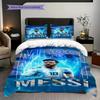 Lionel Messi Football Legend Bedding (1 * duvet cover + 2 * pillowcase, without core) 2D Flat Duvet cover and pillowcase Bedding set