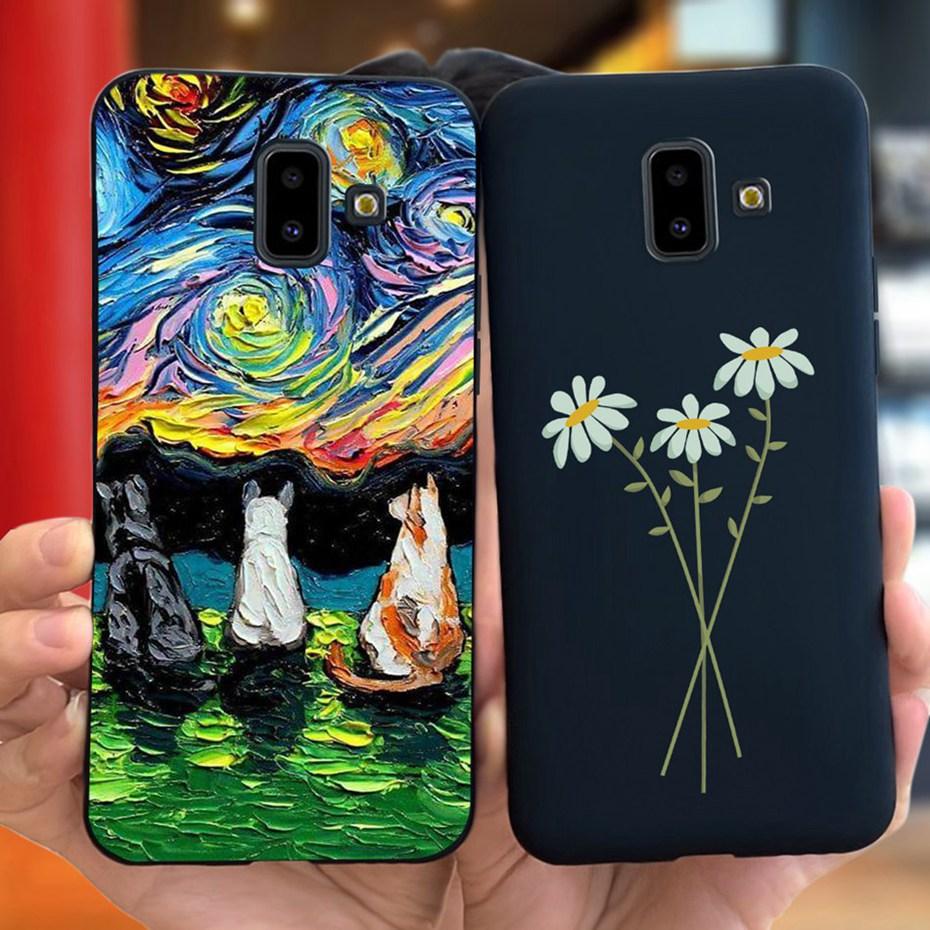 Чехол для телефона Samsung Galaxy J6 Plus 2018 Милый Мультяшный Животный Конфетный Цвет Мягкий Силиконовый TPU Чехол для Samsung J6 J 6 J6Plus