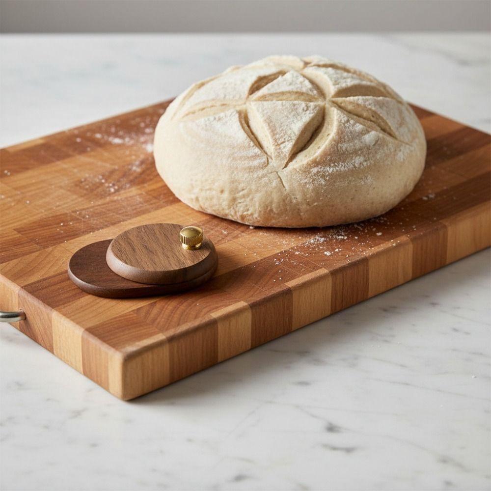 Folding Wood Handle Bread Lame with 5 Replaceable Blades Dough Scoring Cutter Gift