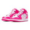 Jordan 1 Mid Гиперрозовый Белый GS 555112-611