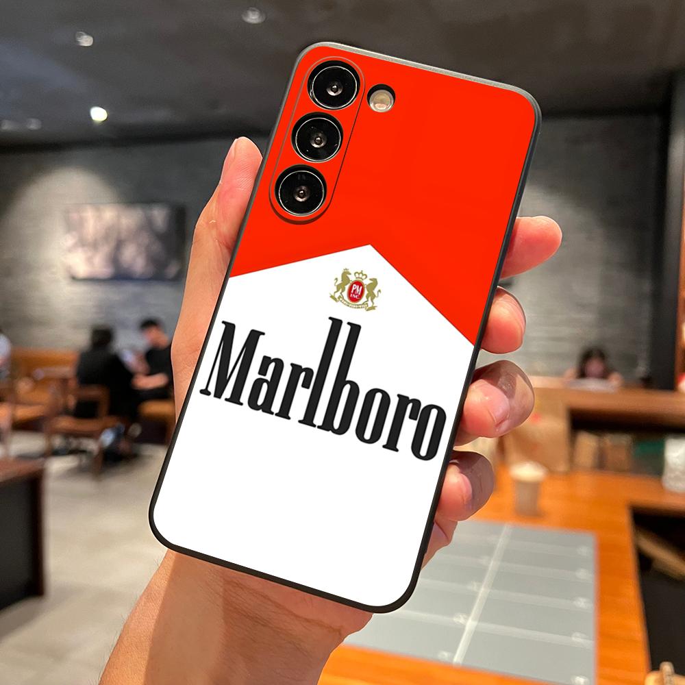 Чехол для телефона Cigarette-M-Marlboross для Samsung S25 Ultra S24 S23 S22 S21 S20 Plus Fe Galaxy A54 A53 A34 A25 Силиконовый чехол