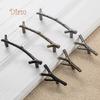 Lachepper Vintage Modern Metallic Tree Branch Handle Wardrobe Door Grip Indoor Decoration Acc