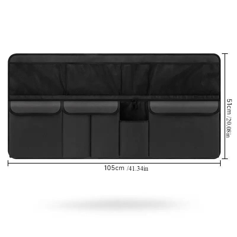 Car Trunk Organizer Hanging Storage Net Bag Rear Seat Back With Large Capacity Crush-Resistant Design