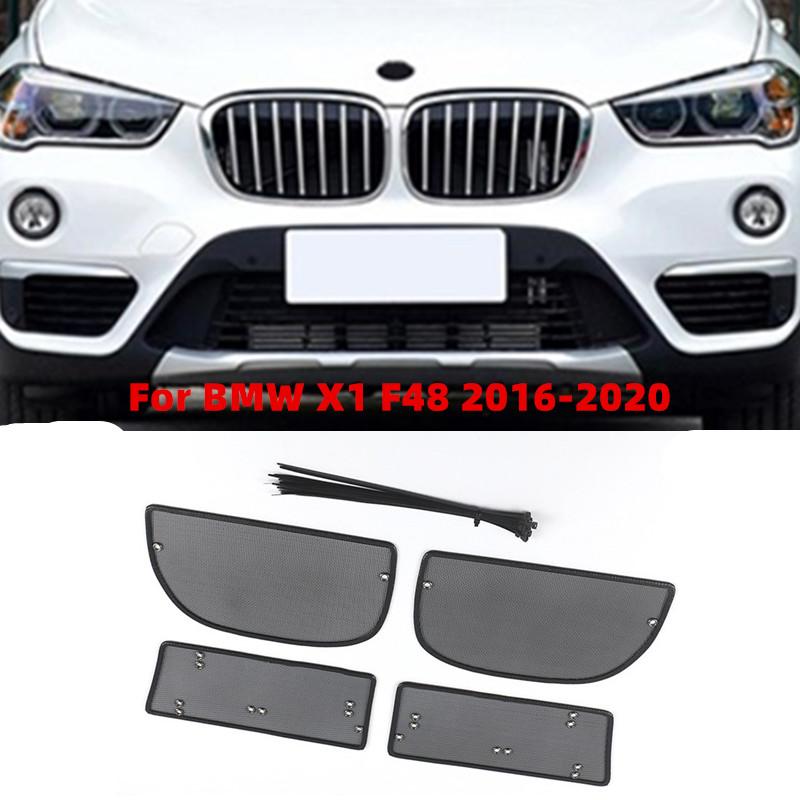 Для BMW X1 F48 2016 2017 2018 2019 2020 аксессуары автомобильная сетка от насекомых передняя решетка вставка сетка отделка автомобильная сетевая крышка
