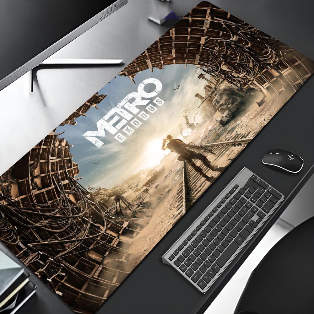 Metro Exodus Печать Коврик для мыши Край Большой Игровой Блокировка Компьютер Игрок Большой Резина Искусство DIY Печать Коврик для мыши Ноутбук Настольный коврик