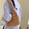 Korean Style Hollow Out Knitted Weave Bag Braided Beach Bag Sweet Crochet Tote Bag  Ladies/Girls
