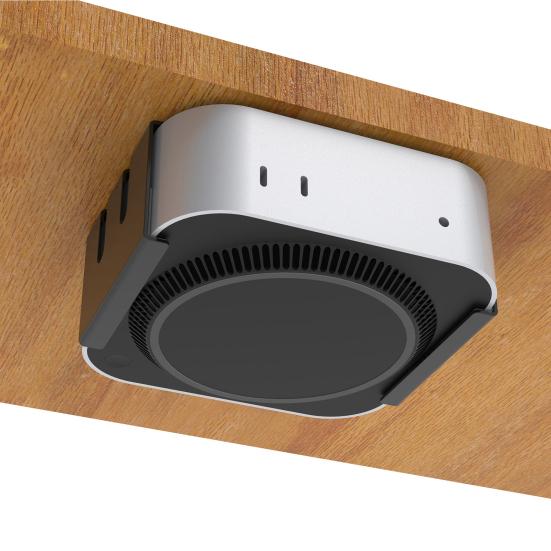 Yousheng Mini Desktop Computer Metal Mount Heavy Duty Anti-Slip Behind Monitor Under-Desk Mini Computer Holder Stand PC Accessories