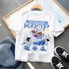 Cartoon Print Fashion Kids Clothing Short Sleeve T-Shirt Casual Comfortable T-shirt Girls
