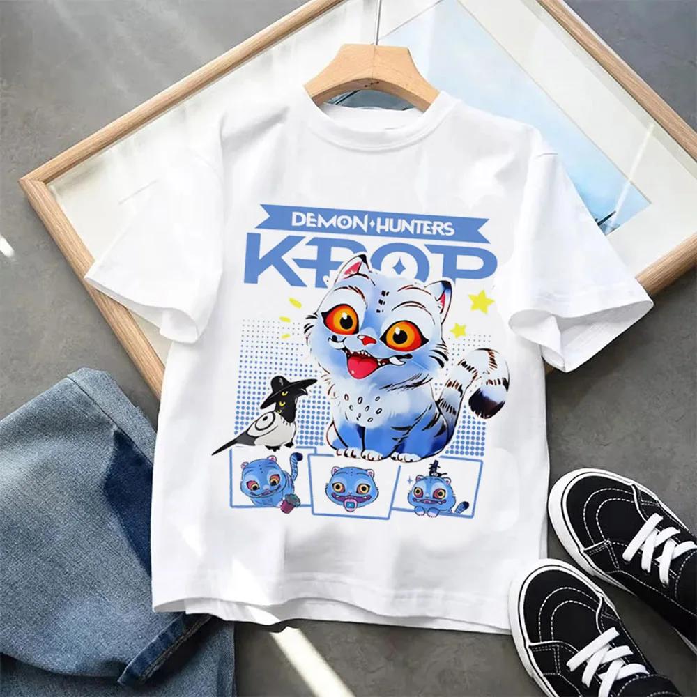 Cartoon Print Fashion Kids Clothing Short Sleeve T-Shirt Casual Comfortable T-shirt Girls