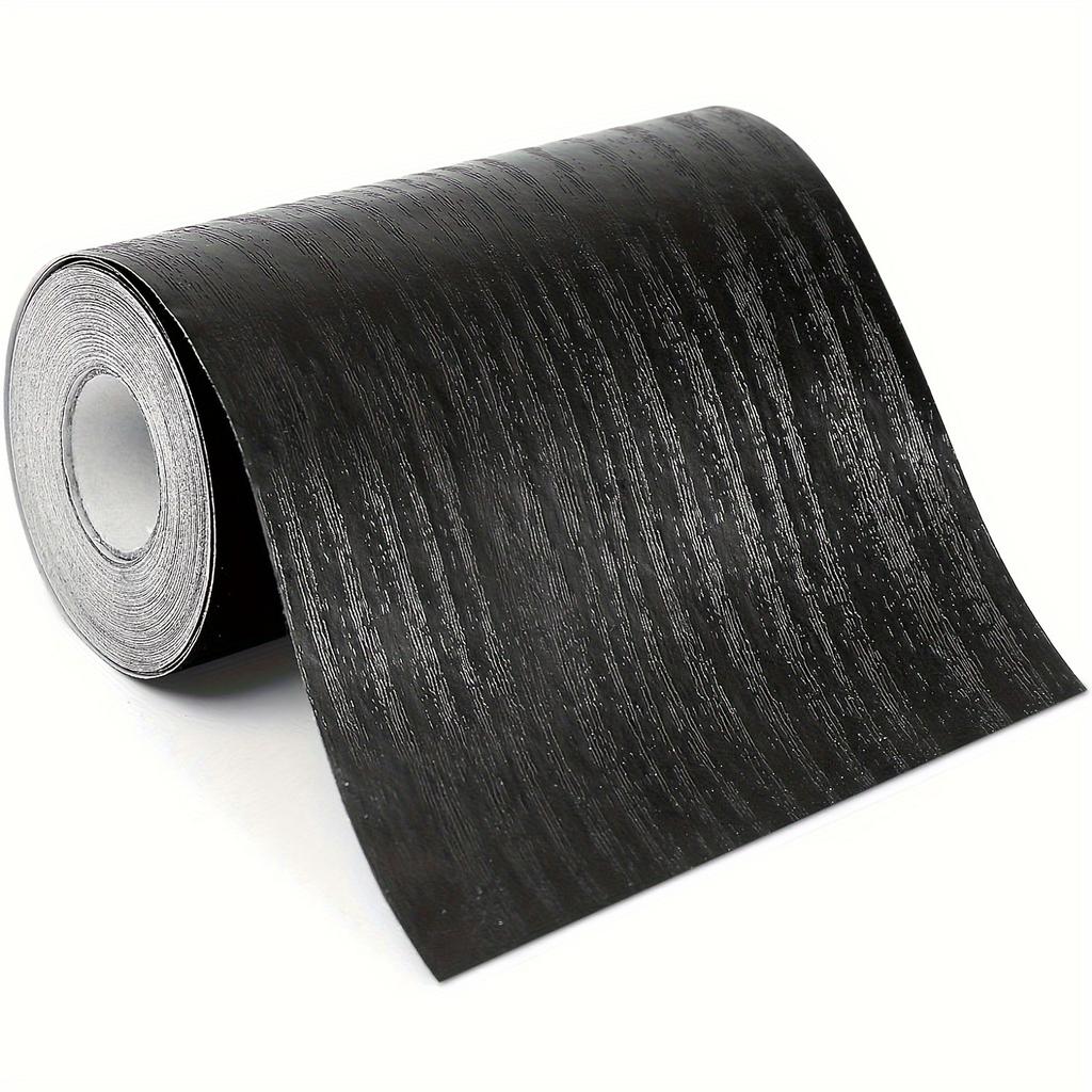 1 рулон 10 м/393 дюйма, черное дерево, ПВХ, водонепроницаемый, панельный декор для стен, самоклеящиеся наклейки на плитку для кухни и ванной, украшения для дома