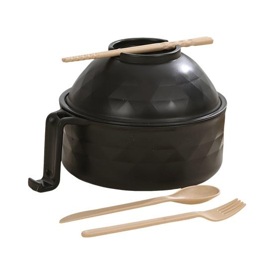 Набор мисок для приготовления лапши рамэн с ручками, ложка, быстрая варка рамэн для студенческого общежития