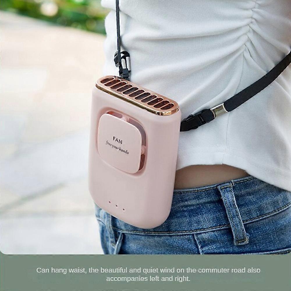 Portable Neck Fan, Handheld Mini Fan, Mini Hanging Neck Fan with Adjustable Lanyard and Bracket for Kids Girls Boys Woman Man Home Outdoor Travel