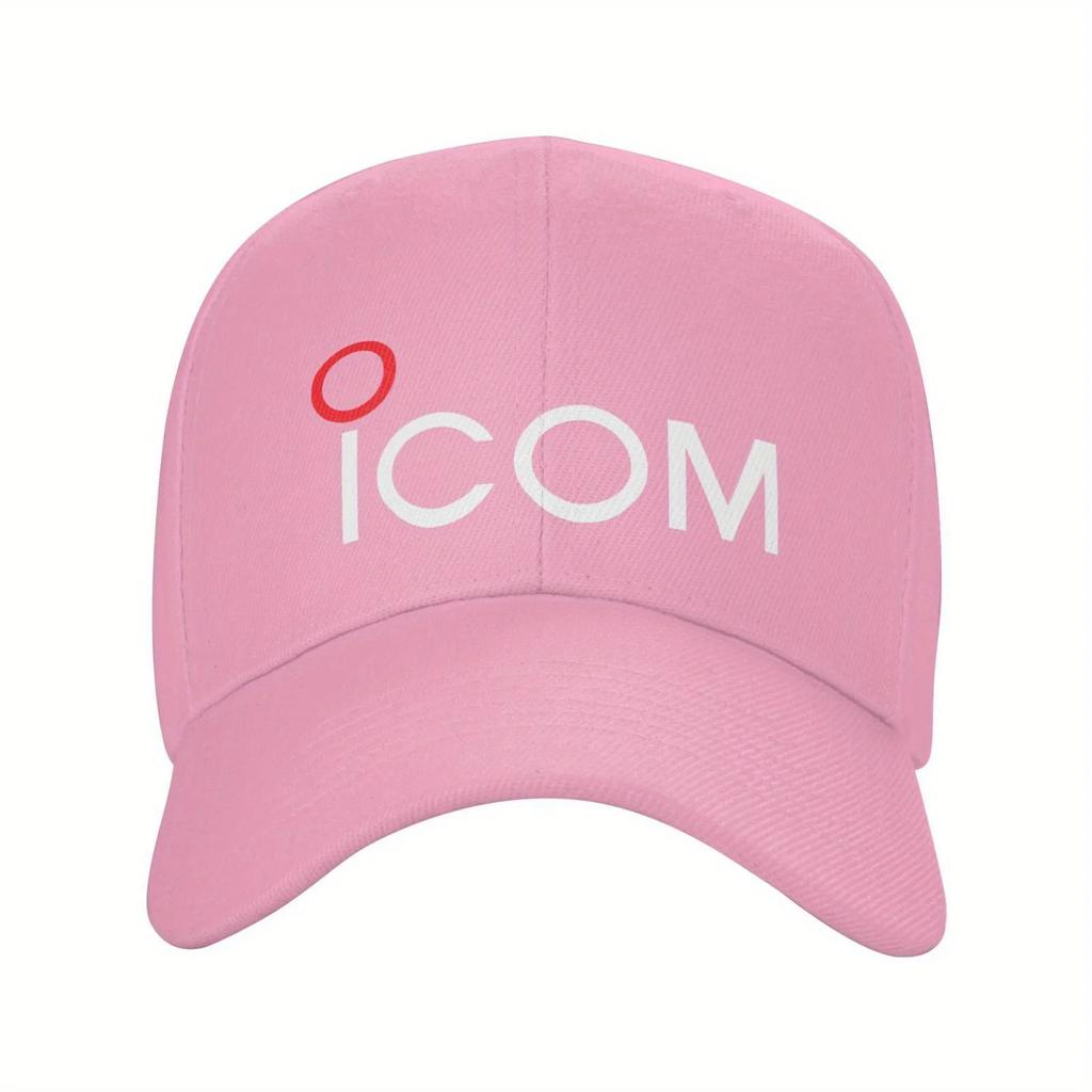 Кепка бейсболка с логотипом ICOM для радиолюбителей, полиэстер, повседневный стиль, легкая, неэластичная ткань, унисекс, для взрослых