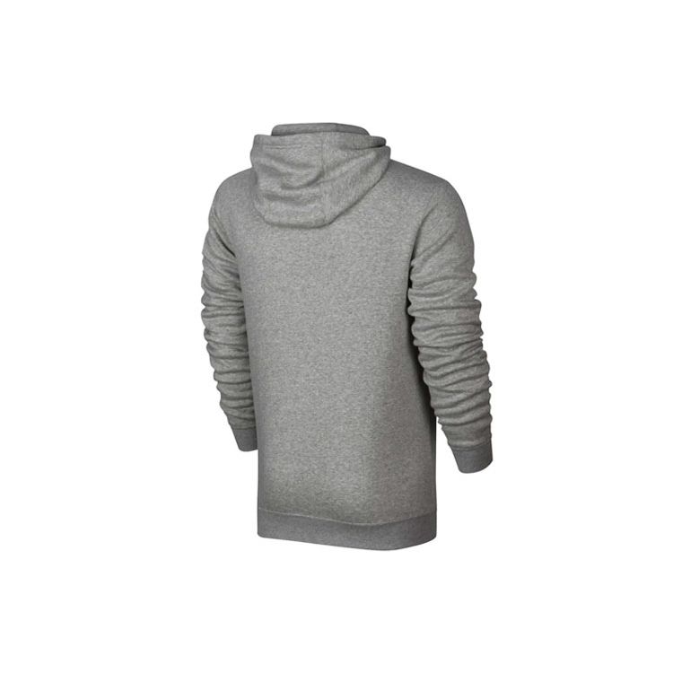 Nike Спортивная толстовка с капюшоном Club Fleece на молнии, серая меланжевая 804389-063