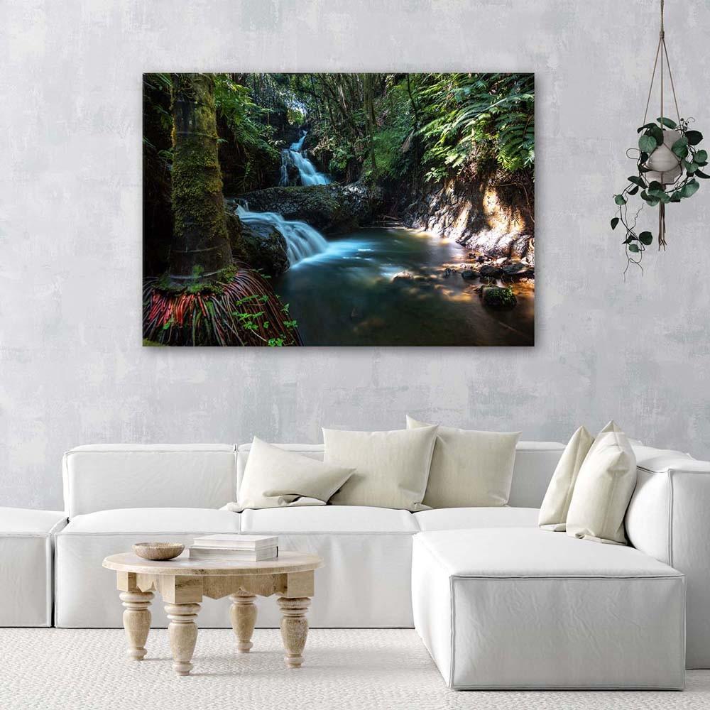 Canvas print, Waterfall in the tropics