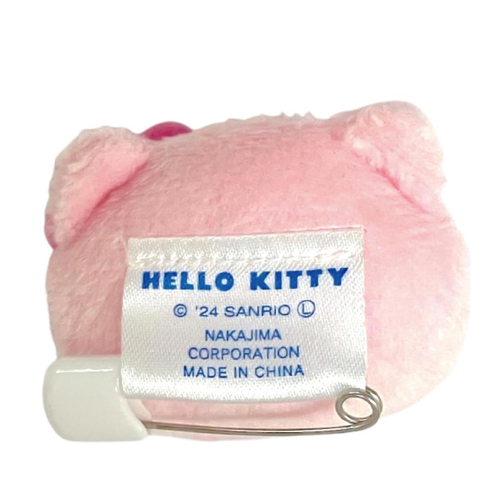 Nakajima Corporation Hello Kitty Color Variation Plush Badge (Pattern Cannot Be Selected) 203724-24 H7.5 X W7.5 X D2.6cm