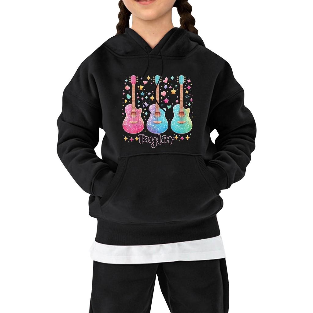 Детская флисовая толстовка с капюшоном и длинными рукавами на осень и зиму, унисекс, повседневный топ с рисунком из мультфильмов