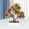 Plastic Artificial Fruit Plant Potted Realistic Orange Tree Bonsai Simulation Lemon Tree  Garden
