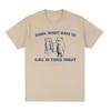 Might Have To Call In Thicc Today Funny Meme Panda T Shirts Fashion Harajuku Retro T-shirt Casual 100% Cotton Oversized Tees Unisex