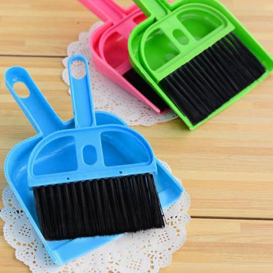 Мини Пластиковая Мягкая Портативная Ручная Щетка для Уборки Подметальная Щетка Совок Очиститель Клавиатуры для Стола