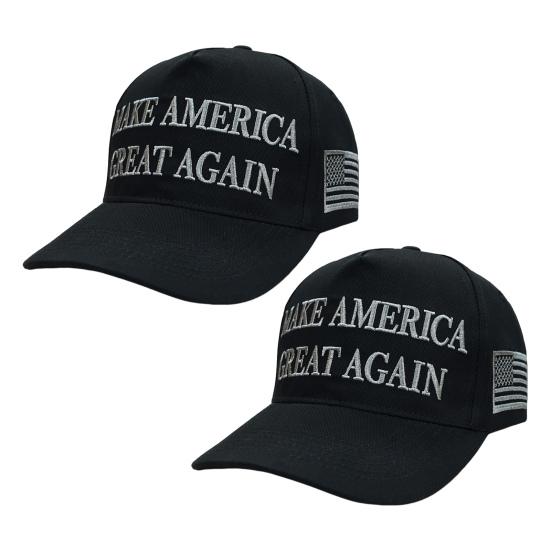 1/2 шт. бейсболка Трампа с вышитыми буквами и длинными полями MAGA 2024 президентская избирательная кампания с рисунком американского флага митинги вечеринки унисекс кепка