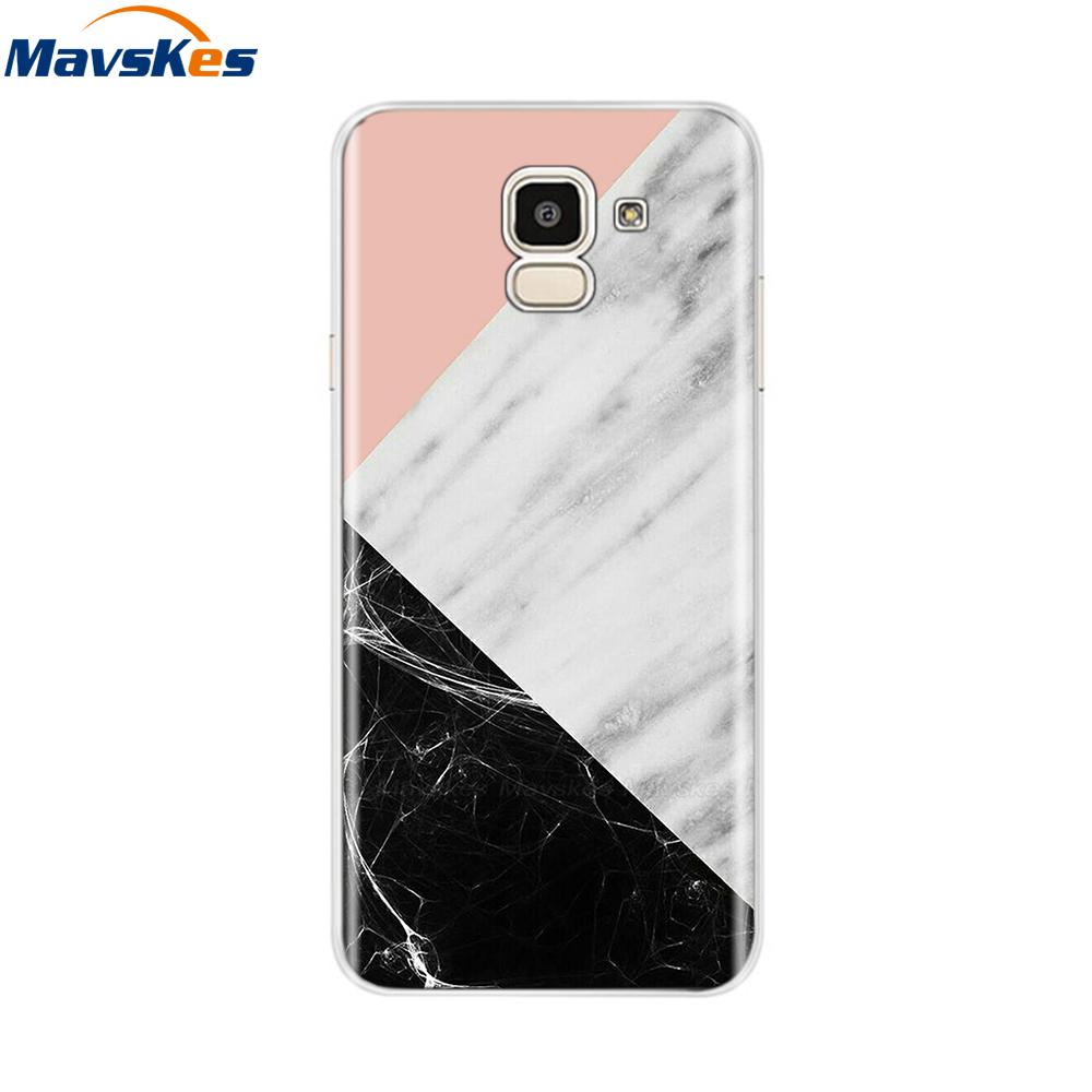 Чехол для Samsung Galaxy J6 2018 Мягкая задняя крышка из ТПУ-силикона sДля Coque Fundas Samsung J6 2018 J6 Plus 2018 Мягкие чехлы для телефона