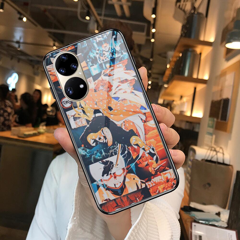 Чехол для телефона из мягкого закаленного стекла Kamado Nezuko Kimetsu No Yaiba Demon Slayer TPU для Huawei P40 Pro lite 5G P30 P Smart Z 20