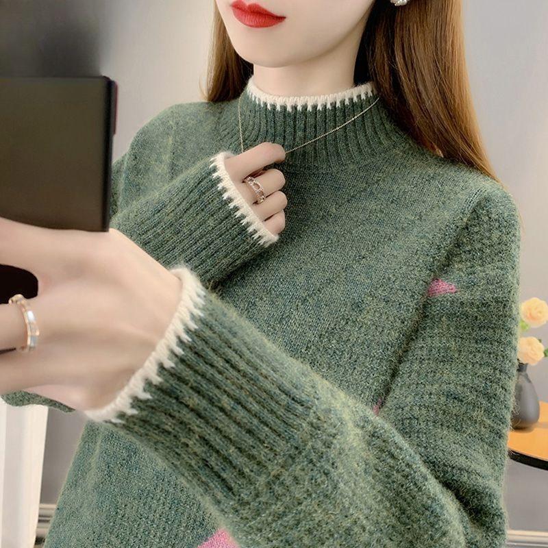 Женский шерстяной свитер Толстый Теплый Вязаный кардиган Свободного кроя Осень Зима Повседневная верхняя одежда