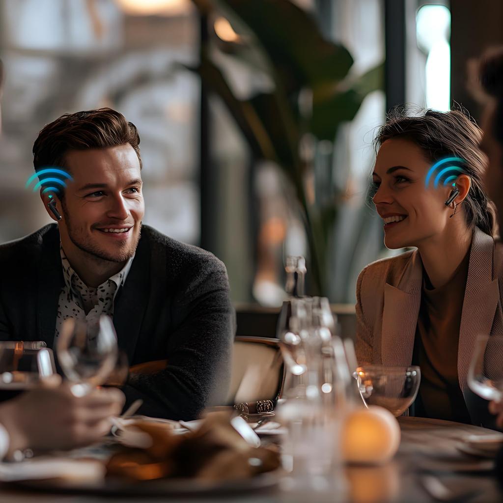 AUTOOSE Earphone Supports 150 Simultaneous Directional Noise Voice Bluetooth Dedicated Compatible with iOS Ideal for Overseas Travel and Business No