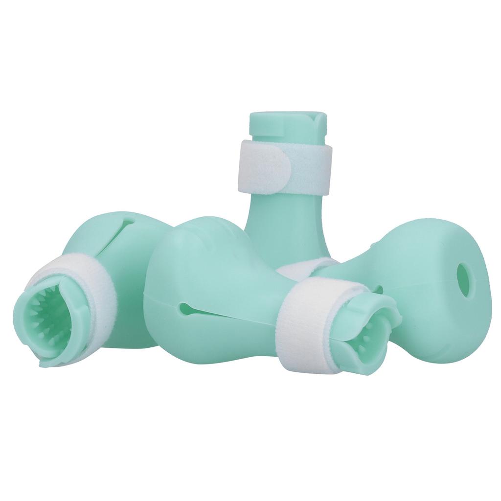 Silicone AntiScratch Cat Shoes Boots Cat Nail Cover Paw Protector for Bathing Shaving(Mint Green )