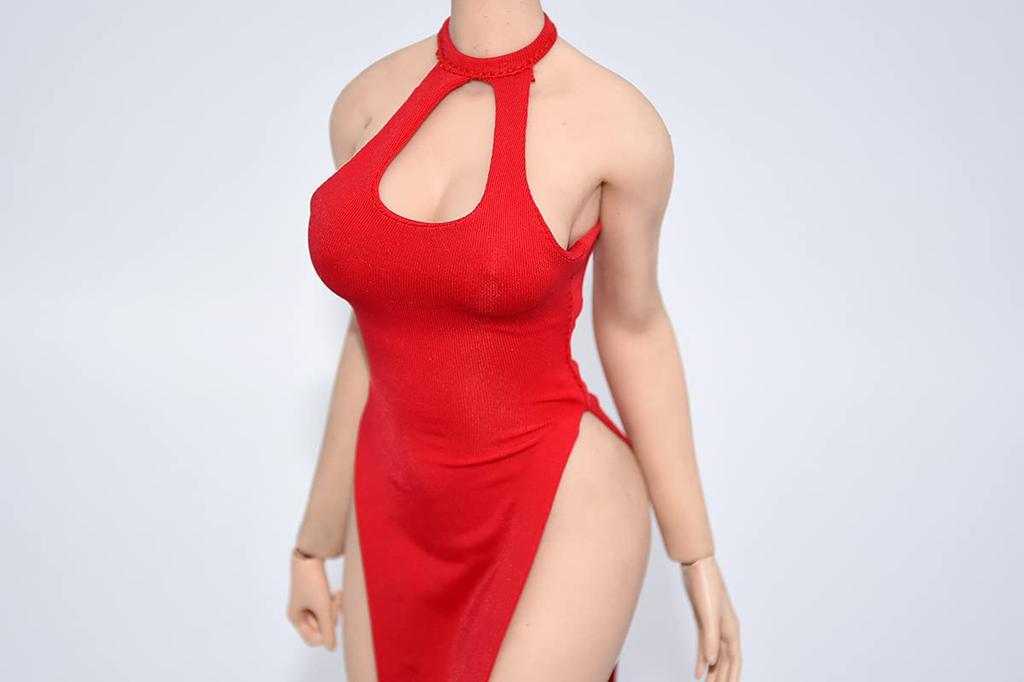 Фигурка Цвет Супер Сексуальный Красивый Китайский Платье Голова и Туфли нет [TOYBARJAPAN] 1/6 Аксессуары/Красный (Корпус, в комплекте)