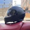 Motorcycle Helmet Uncovered Helmet Men's and Women's Full Helmet Bluetooth Personalized Four Seasons Locomotive Big Tail