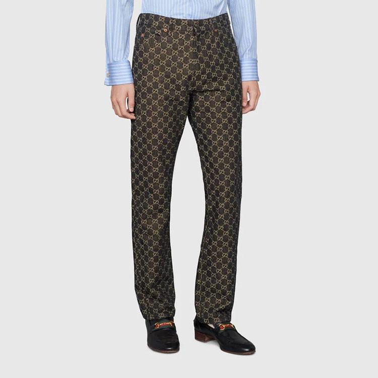 Gucci Джинсы Мужские Черные Умеренно Прямой Крой 623953-XDBNW-1289