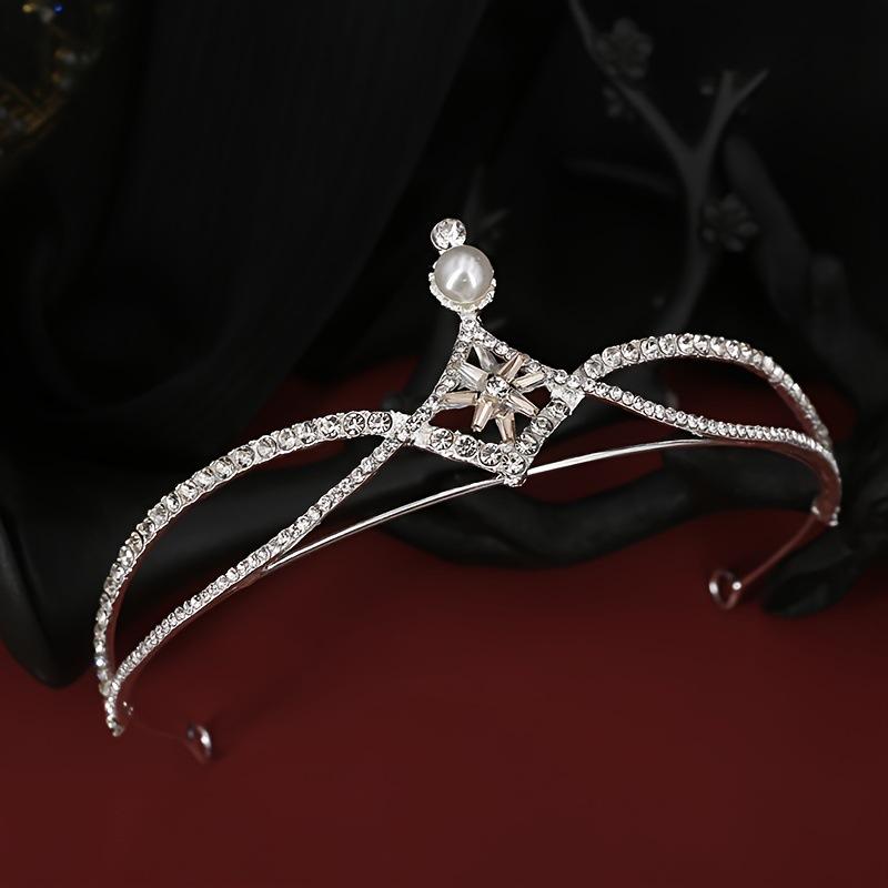 Невеста Свадебная тиара в стиле барокко на день рождения корона из сплава со стразами повязка на голову корона праздничный аксессуар для волос для выступлений