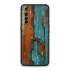 Мягкий ТПУ для Realme 11 10 9 Pro Plus GT2 GT3 GT5 C21 C25 C35 C53 C55 C67 Pro Чехол для телефона Винтажный Индустриальный Стиль Ржавый Узор
