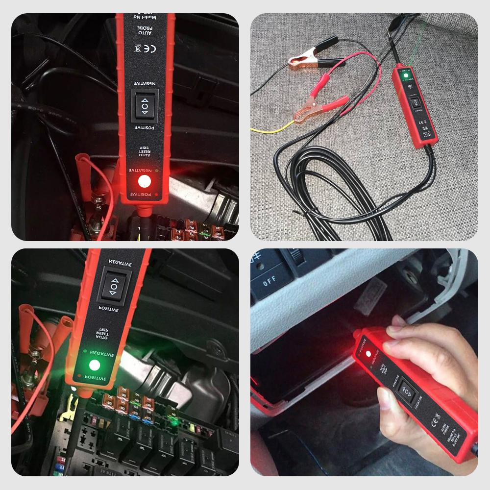 Инструмент для диагностики электрической системы, светодиодный светильник, силовой зонд, ручка, многофункциональный тестер автомобильных цепей с автоматическим сканированием мощности
