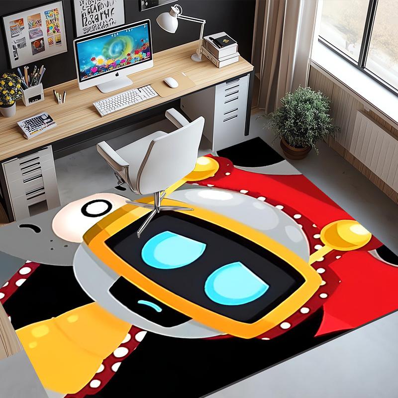 Cosmic Bot Crew Pattern Rug, Indoor/Outdoor Mat, for Picnic, Gameroom, Bedroom, Office, Living Room, Home Decor Carpet, Birthday Gift