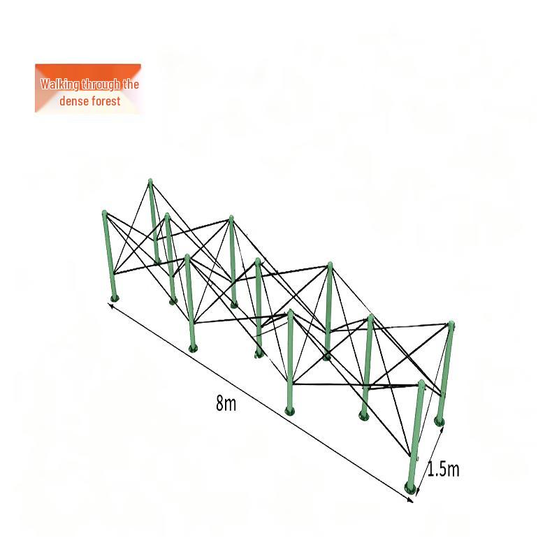 Outdoor Firefighting Obstacle Training Course - 200m Dense Forest Set