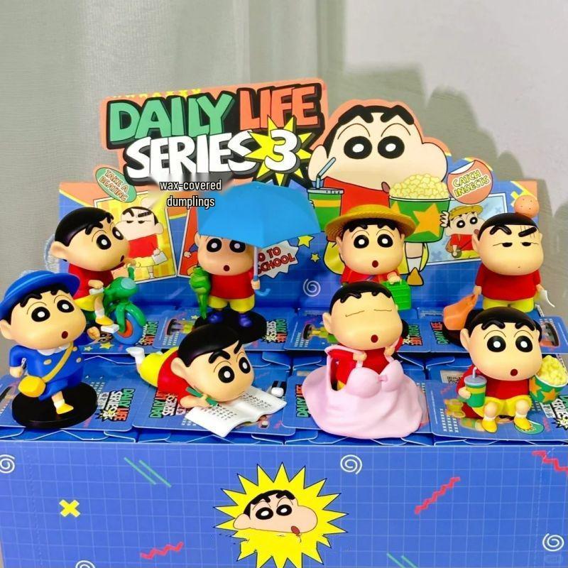 Серия Crayon Shin-chan 3 Модная игрушка Фигурка - Милая плюшевая кукла и настольное украшение в подарок